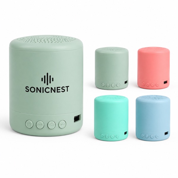 Durable Plastic Mini Speaker for Outdoor Use — Plastic — Green
