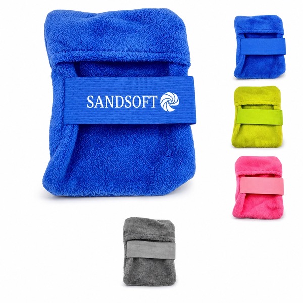 Beach Sand Cleaning Gloves in Two Sizes — Fleece — Blue