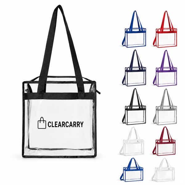 59 x 12.59 x 5.90 PVC Shopping Crossbody Handbag