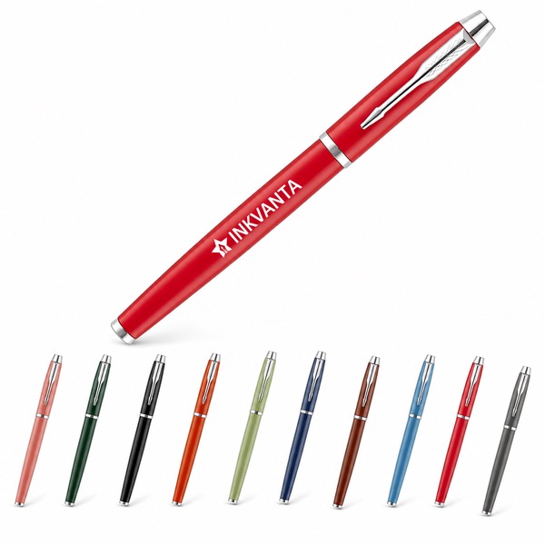 Corporate Gift Metal Pen 5.47 Inch With 0.5mm Carbon Ink — Metal — Red