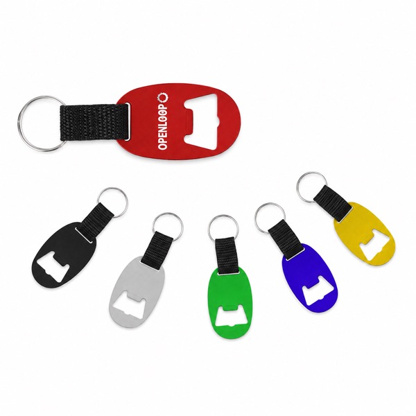 Portable Aluminum Bottle Opener Keyring Tool