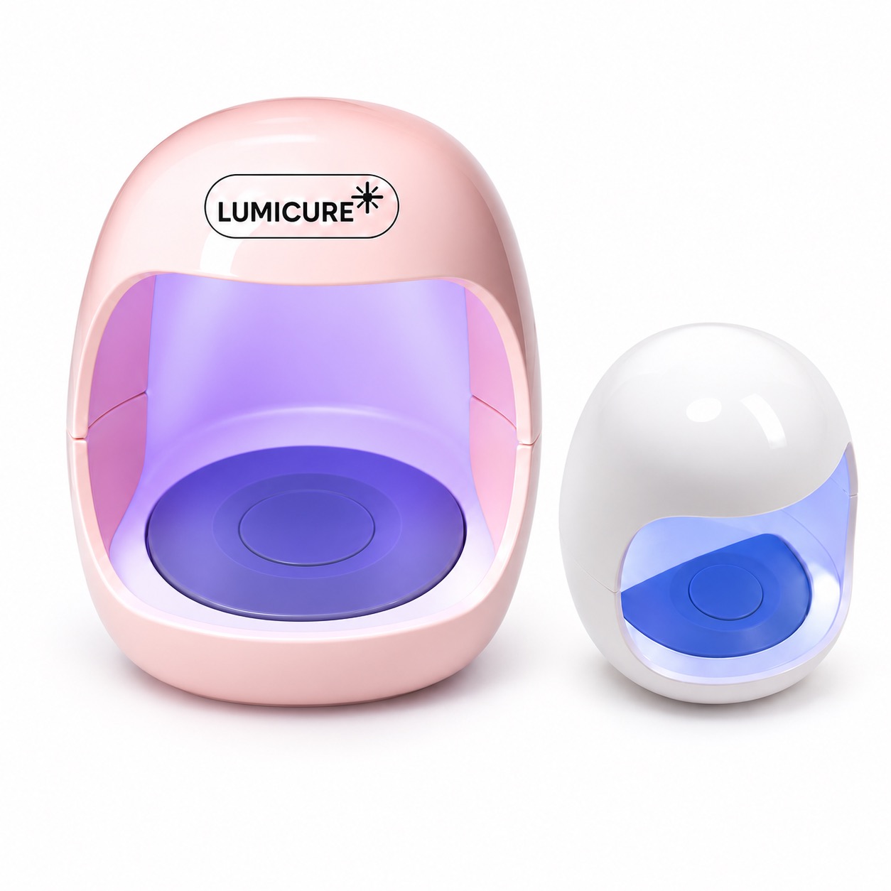 Dual Light Source Portable Nail Lamp — Pc/Abs — White
