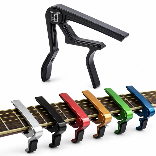 Lightweight Aluminum Guitar Capo with Silicone Joints