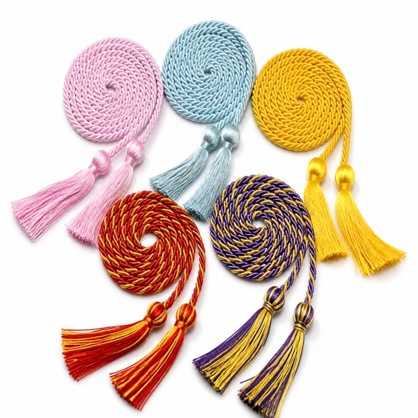 Durable Braided Honor Cords for Graduation — Polyester — Multi Color
