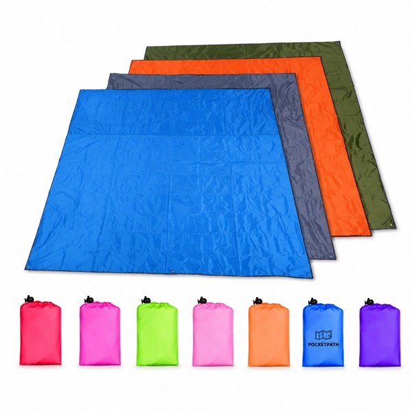 Lightweight 210T Polyester Picnic Blanket — Polyester — Yellow