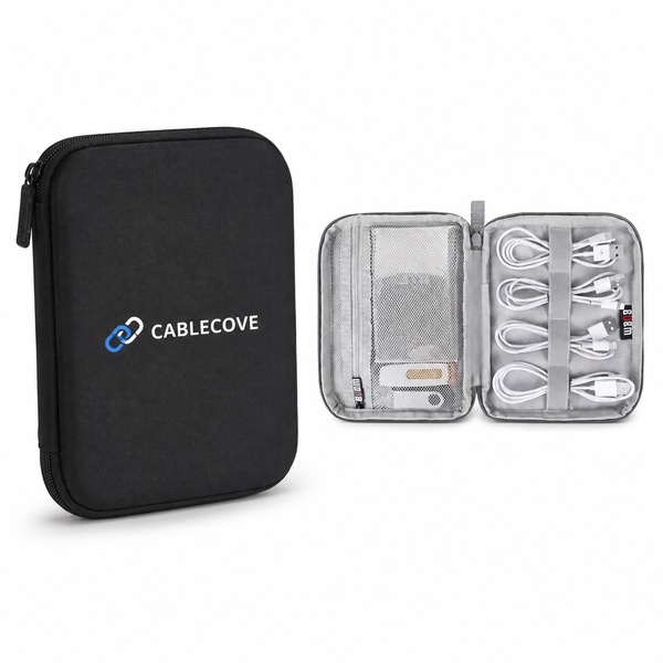 Padded Double Layer Waterproof Cable Organizer Bag