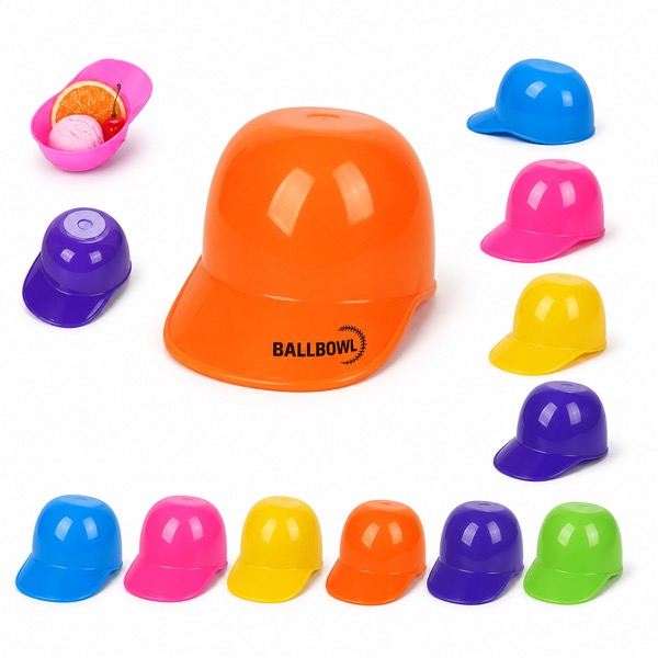 Reusable Plastic Baseball Hat Food Bowl