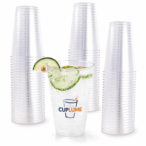 16oz Clear Plastic Cup for Drinks
