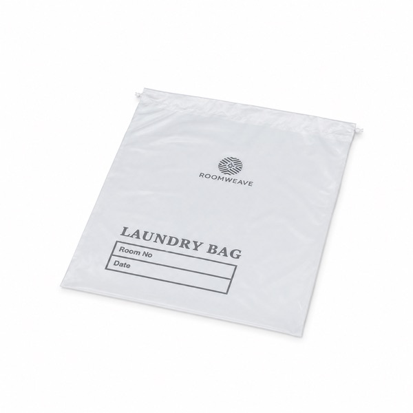 Hotel PE Bag with Drawstring, 15.7 x 18.1 Inches