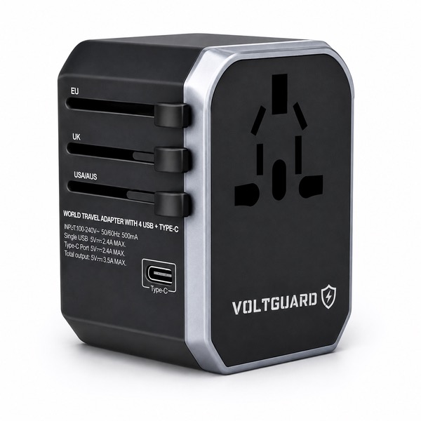 Multi Country Travel Charger for 6 Devices