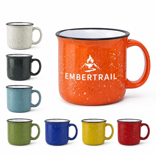 Ceramic 15oz Campfire Mug with Wide Handle