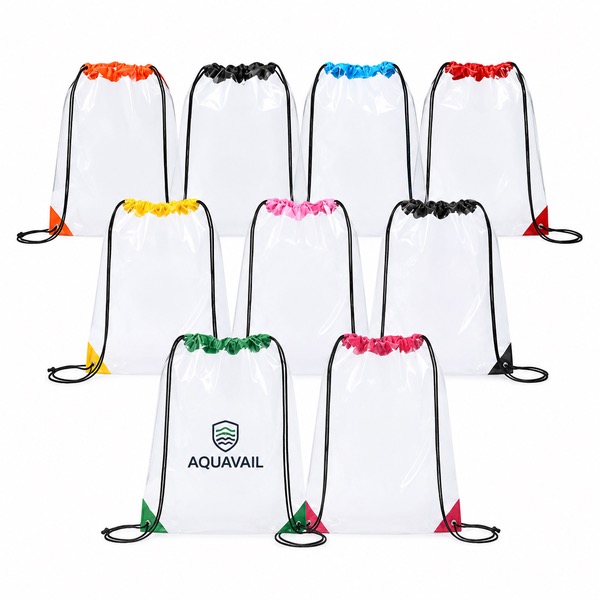 17 x 13 Inch Clear PVC Backpack with Adjustable Straps