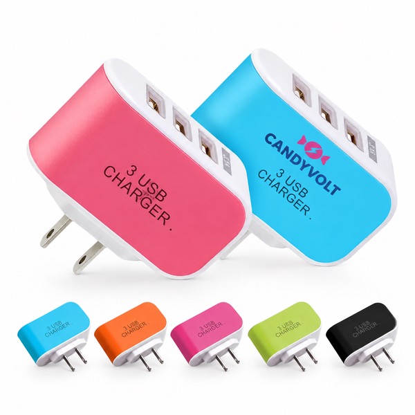 3USB 5V/3.1A Candy USB Wall Charger