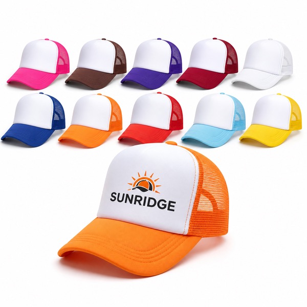 Quick Dry Cotton Trucker Running Hat 7.5cm Brim