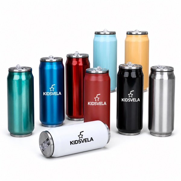12oz Kids Insulated Stainless Steel Cup with Drinking Straw