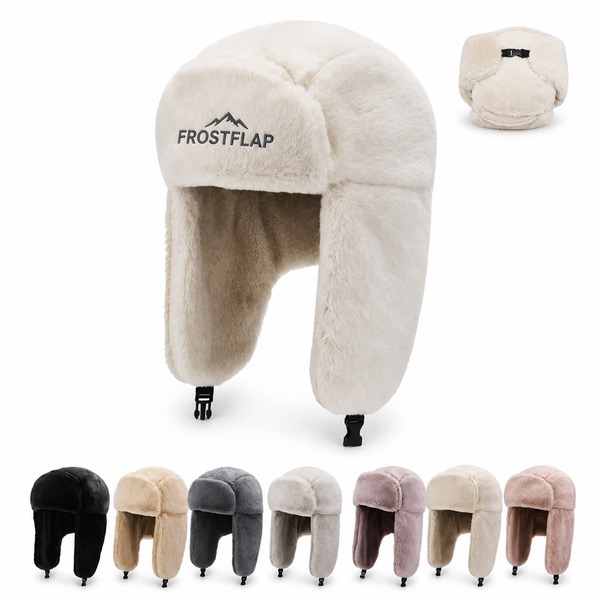 Polyester Cossack Hat With Faux Fur Earcups