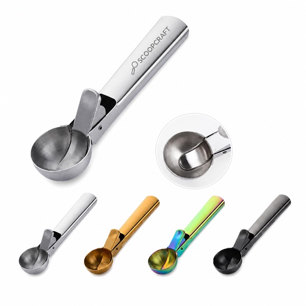 Dishwasher Safe Stainless Steel Scoop with Press Trigger