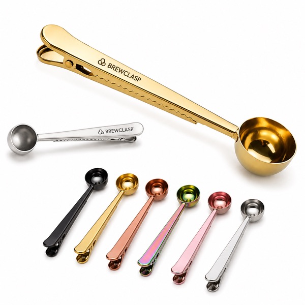 430 Stainless Steel Coffee Scoop and Clip
