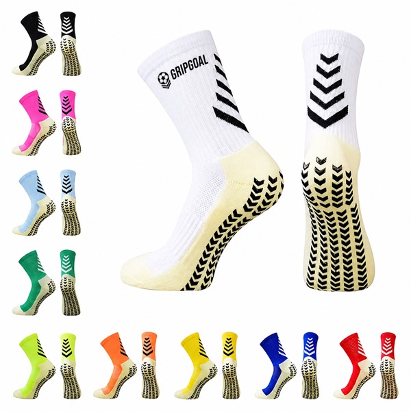 Towel Sole Football Socks with Glue Dots