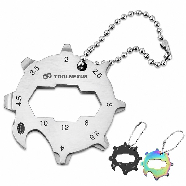 11-in-1 Keychain Tool with Screwdriver Bottle Opener