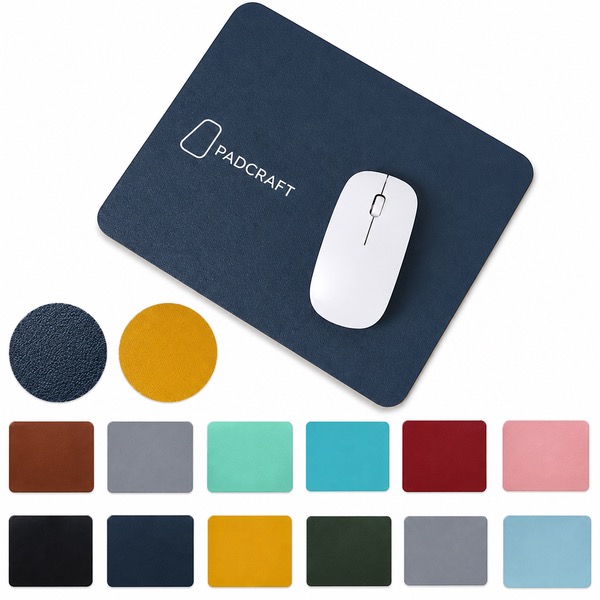 Scratch-Resistant 11.8x9.4 Inch Leather Mouse Pad