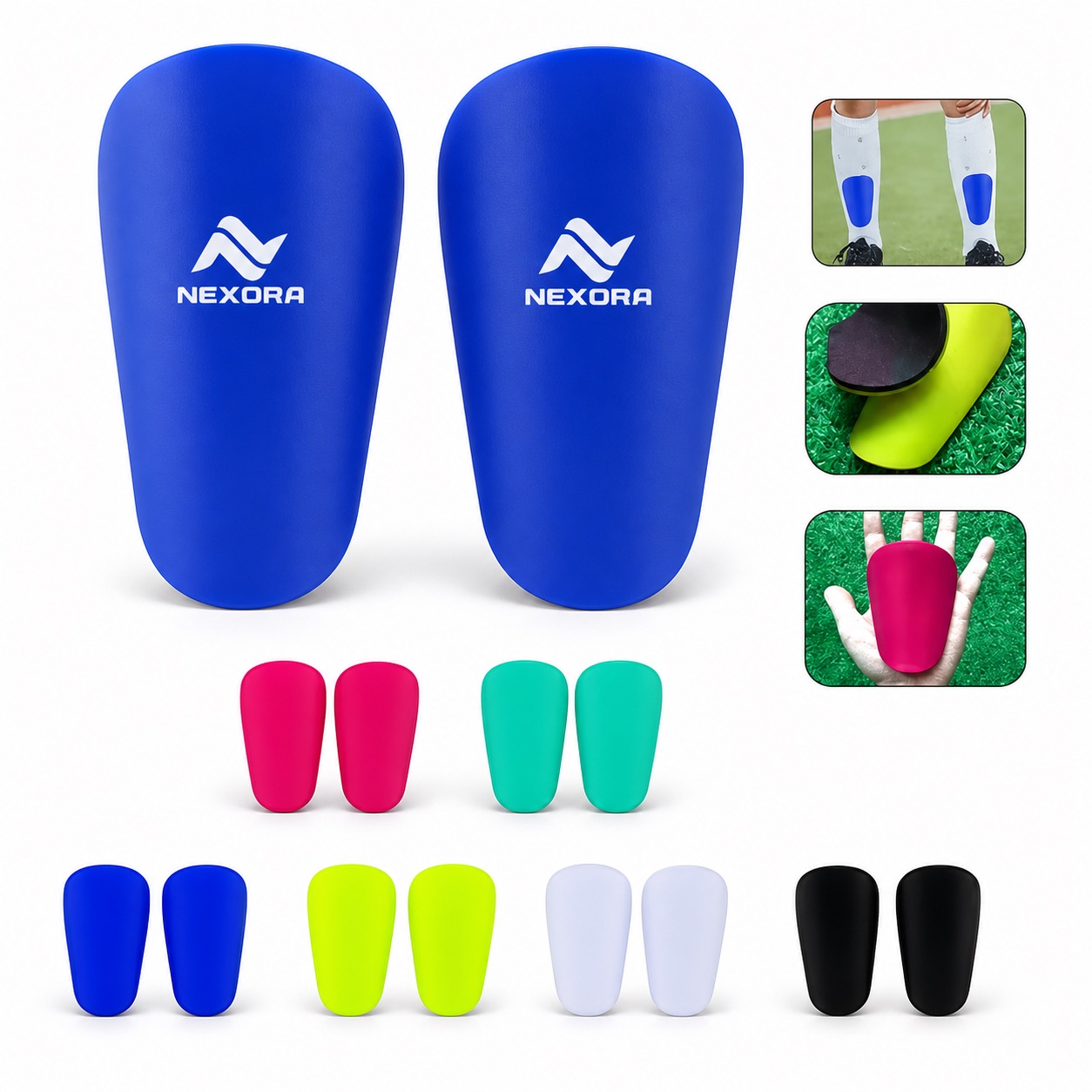 94x2.36 Inch Soccer Shin Guard Pair with EVA Cushion