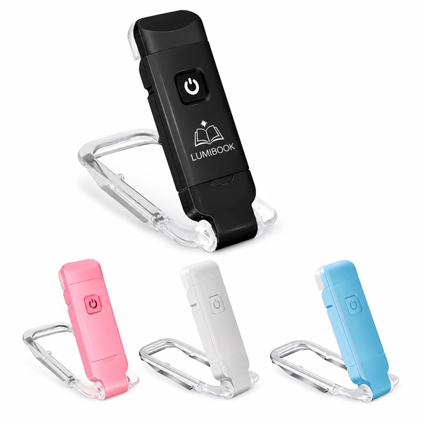 Mini 2 LED Reading Light, 200mA Battery — Abs — Black
