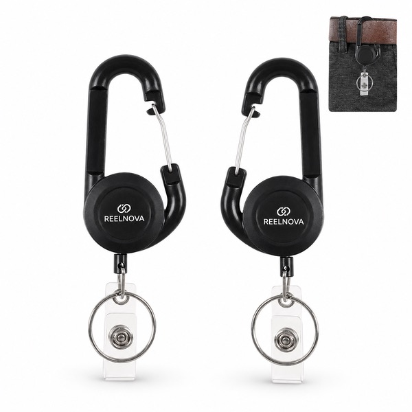 8 Inch Retractable Backpack Keychain Carabiner