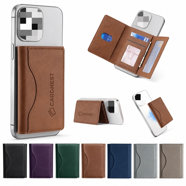 6-Card Magnetic Phone Stand Wallet