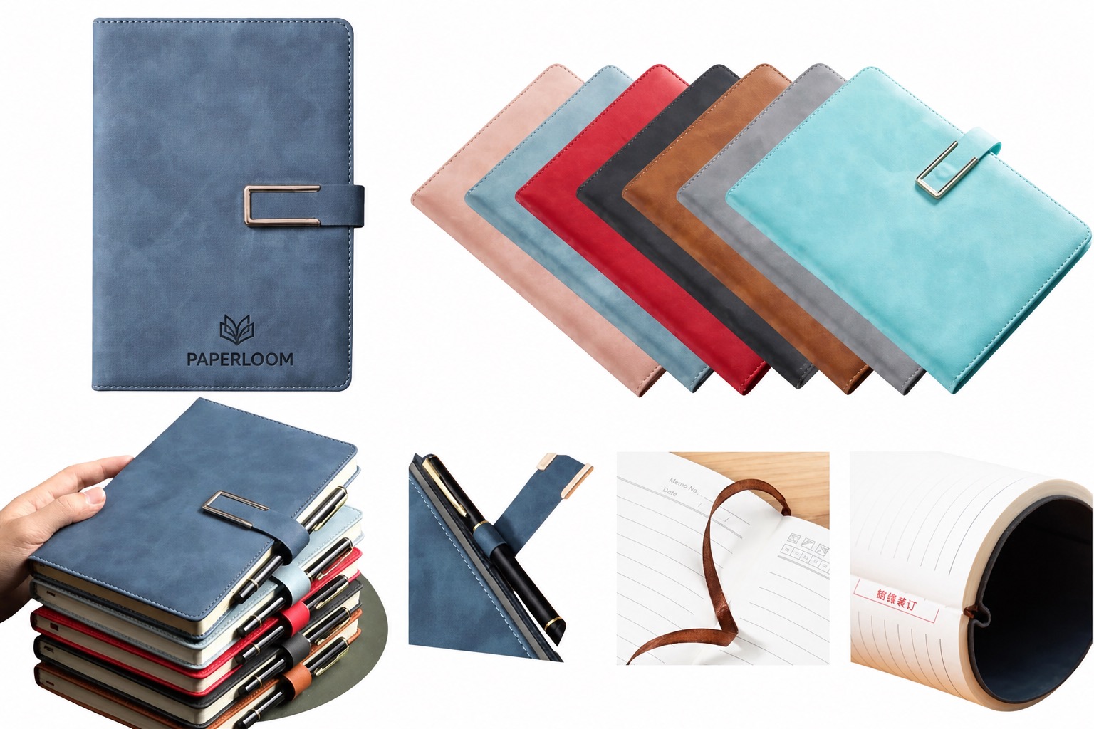 A5 Notebook 80gsm Daolin Paper PU Leather Cover