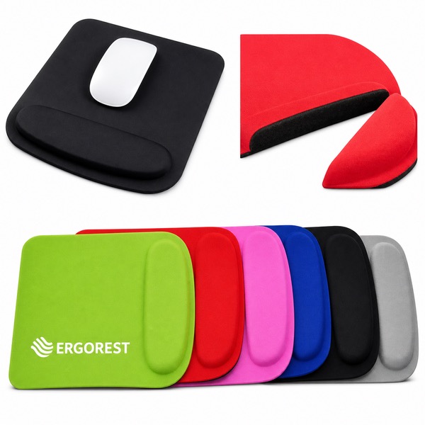 Non Slip Square Mouse Pad with Soft Wrist Guard