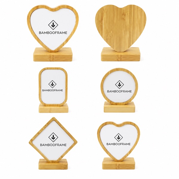 Custom-Branded Bamboo Photo Frame Keepsake