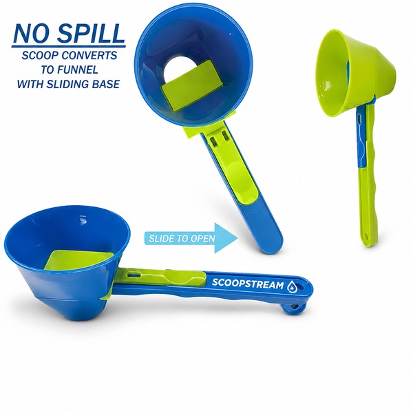 2-in-1 Powder Measuring Scoop with Sliding Funnel