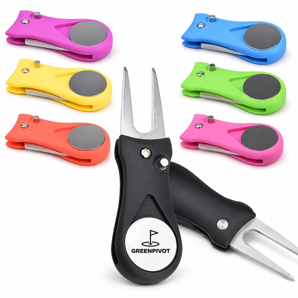Stainless Steel Golf Green Fork with Folding Function