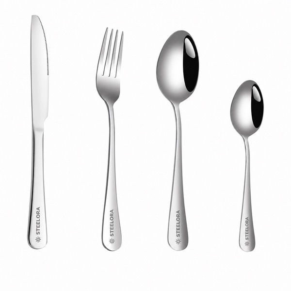 4 Piece Stainless Steel Dining Utensil Set