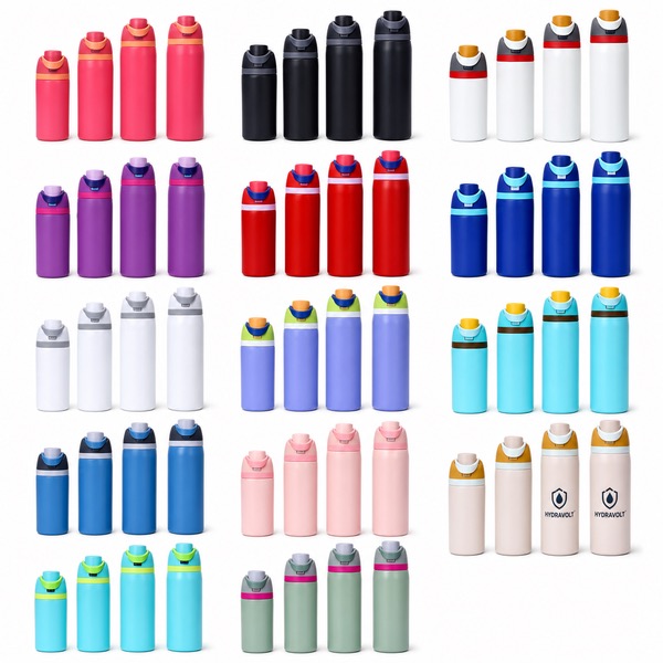 16/19/24/32oz Insulated Tumbler with Straw and Handle