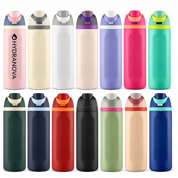 24oz Vacuum Insulated Water Bottle in Stainless Steel