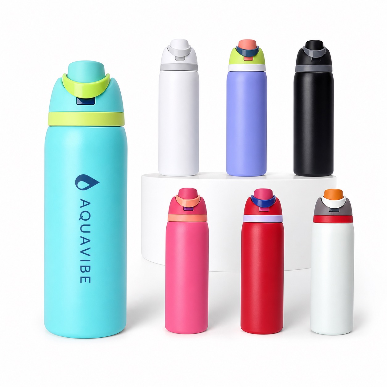 32oz Double Wall Insulated Water Bottle With Lock
