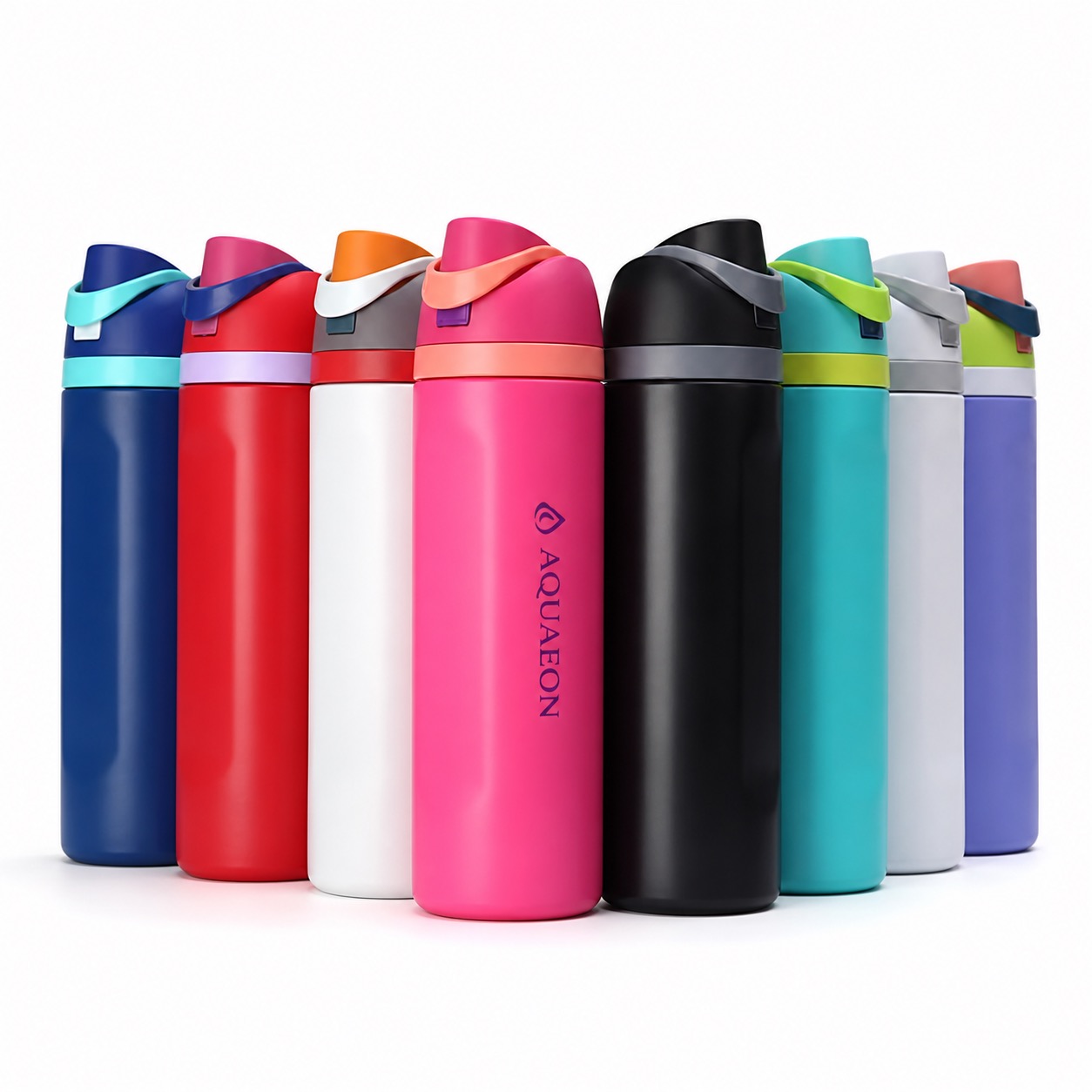 Stainless Steel 24 Oz Vacuum Insulated Sports Bottle — Stainless Steel — Pink