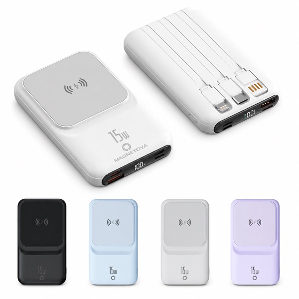Slim Magnetic Power Bank with LED Digital Screen