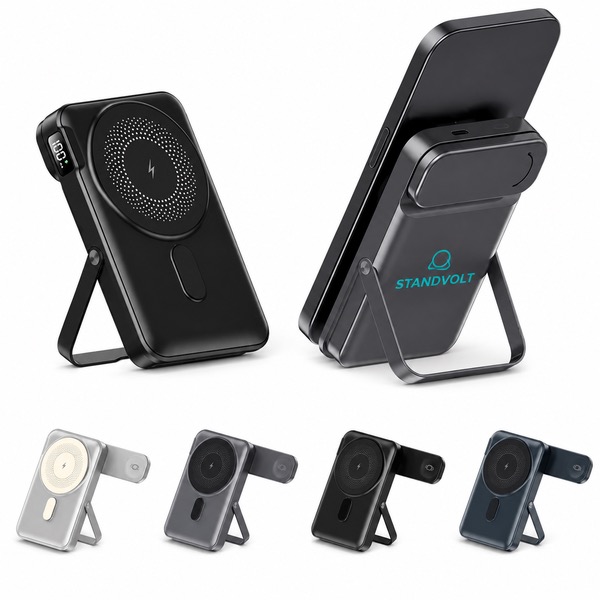 Wireless 10000mAh Power Bank and Metalized Stand