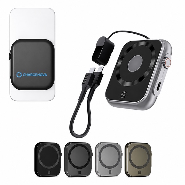 Magnetic Wireless Charging Power Bank 5000mAh for 3 Devices