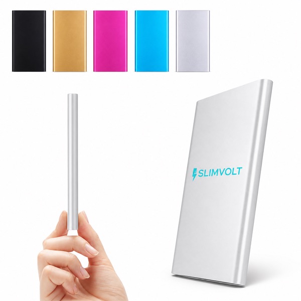Portable 5000mAh Aluminum Battery Charger