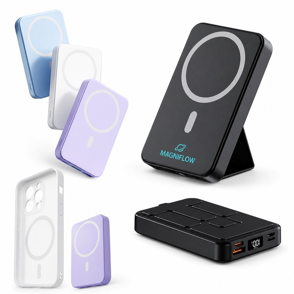 Magnetic 10000mAh Wireless Charger and Phone Stand
