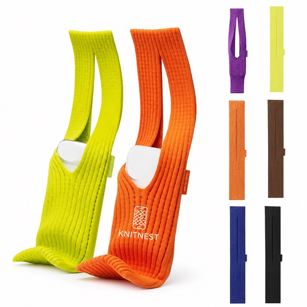 Soft Polyester Phone Bag with Elastic Opening — Polyester — Purple