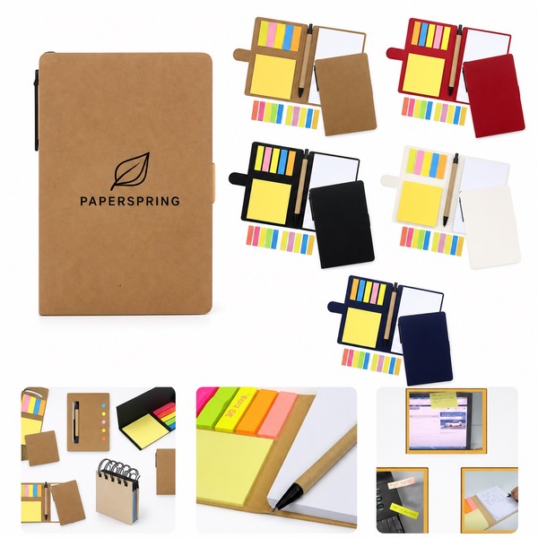 Cardboard and Paper Eco Note Pads Custom Logo Any Color