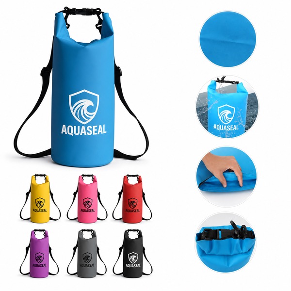 Waterproof PVC Mesh Dry Bag with Drawstring 7.5 x 15.7 Inch