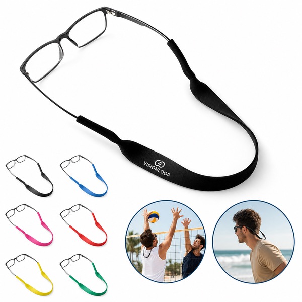 Non-Slip Eyewear Strap with Adjustable Slider, 16.54 Inch