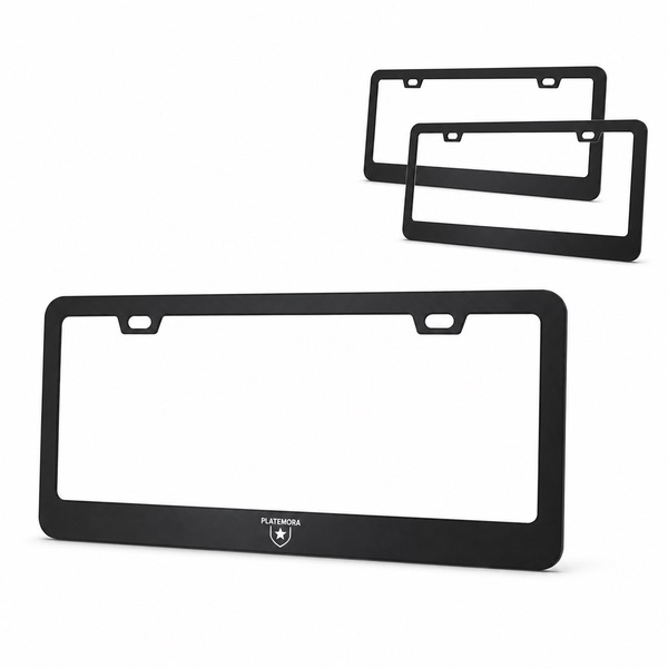 Aluminum Alloy License Plate Frame 12.2 x 6.3 x 0.39 Inch
