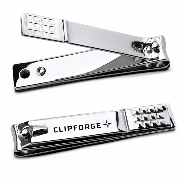 360 Degree Rotating Handle Nail Clipper Stainless Steel — Carbon Steel — Silver